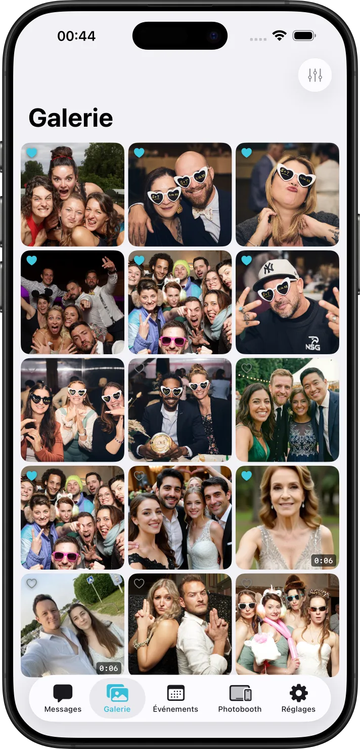 Capture d'écran Oneyear - Interface